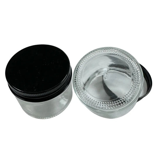 60ml Clear Glass Storage Jars with Aluminum Lids (Pack of [X])