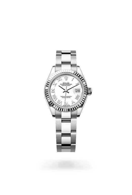 Lady-Datejust – 28 mm Grey Rolesor | Elegant Oystersteel & 18 ct White Gold Timepiece